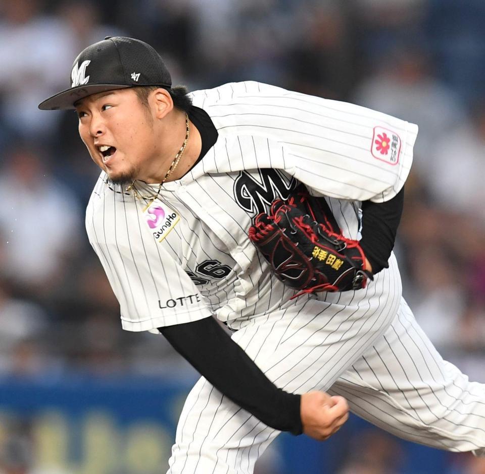 力投する沢田（撮影・棚橋慶太）