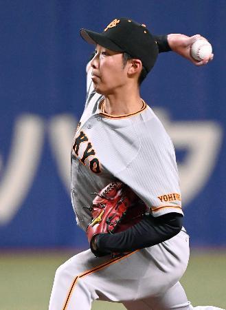 中１-３巨（３日）　赤星、好投で５勝目