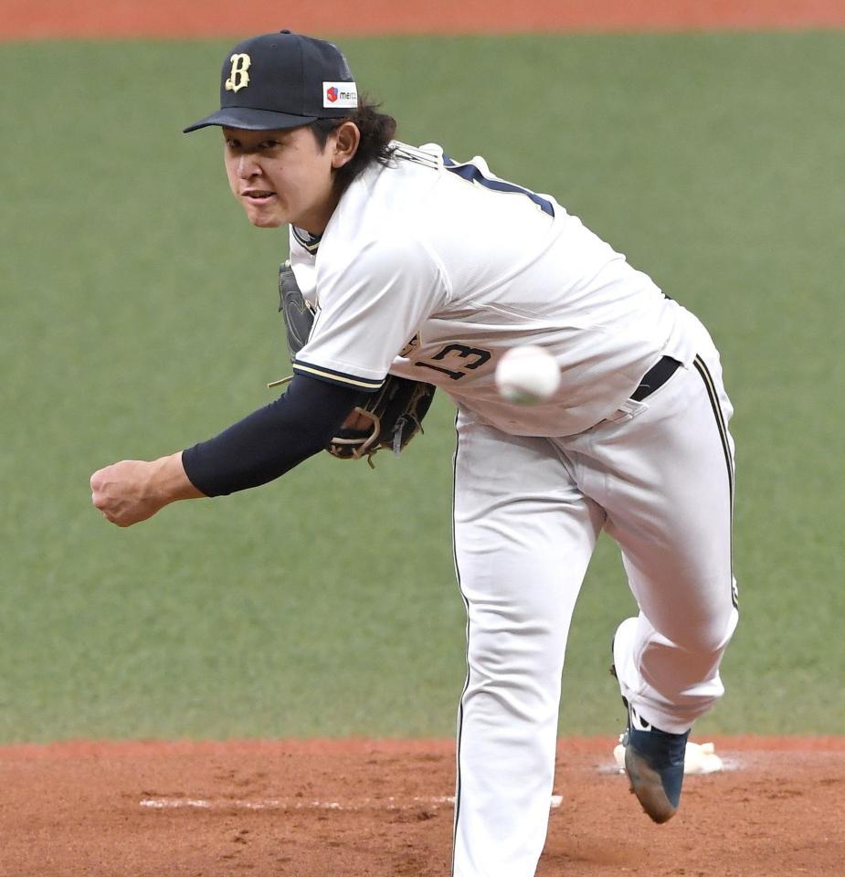 　力投する宮城（撮影・北村雅宏）