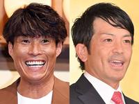 　糸井嘉男氏（左）と巨人・松田