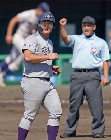 　履正社にコールド負けで試合を終えた花巻東・佐々木麟太郎