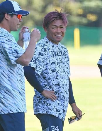 　井端監督から代表入りのオファーがあった田口（撮影・三好信也）