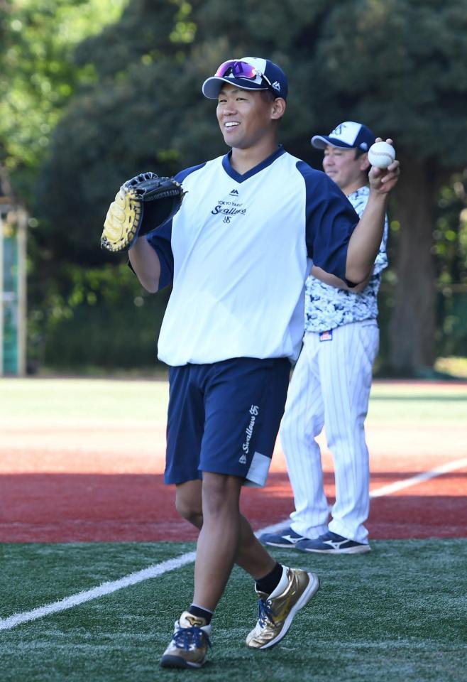 　井端監督から日本代表入りへのオファーがあった田口（撮影・三好信也）