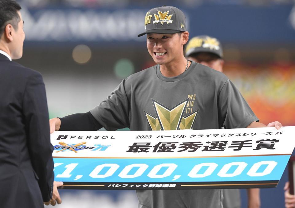 ＭＶＰ不在の表彰式 代役登場にオリックス・中嶋監督爆笑 ファン