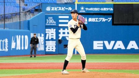 楽天ドラ１の桐蔭横浜大・古謝が６回途中８失点と乱調　神宮大会出場を逃す