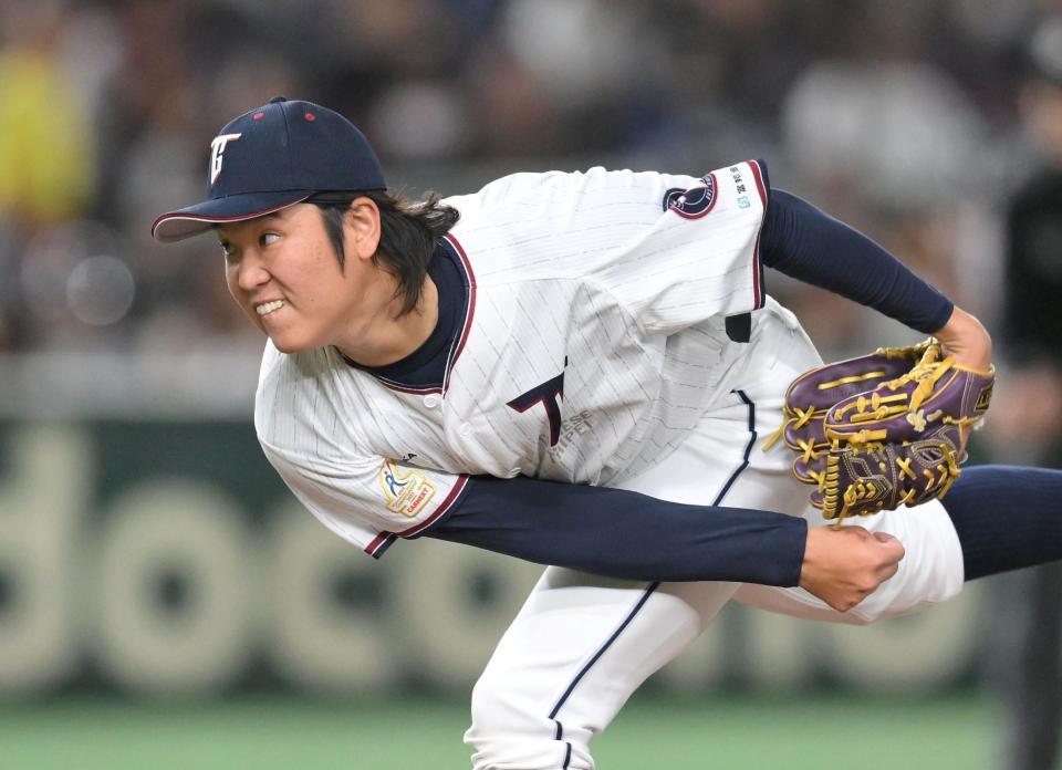 日本戦に先発した古林（撮影・伊藤笙子）