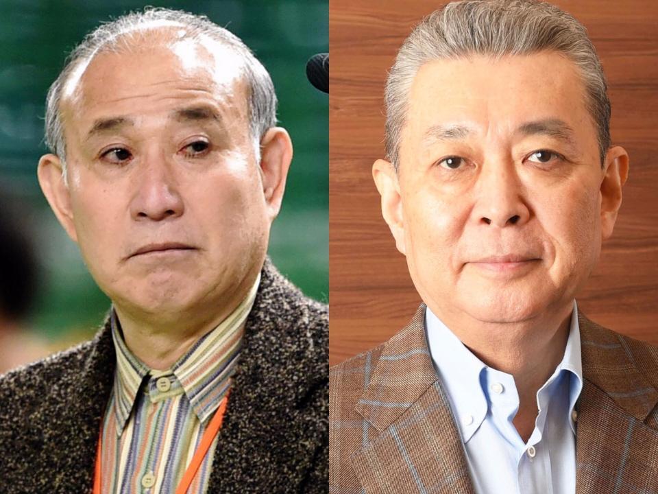 　西本聖氏（左）と江川卓氏