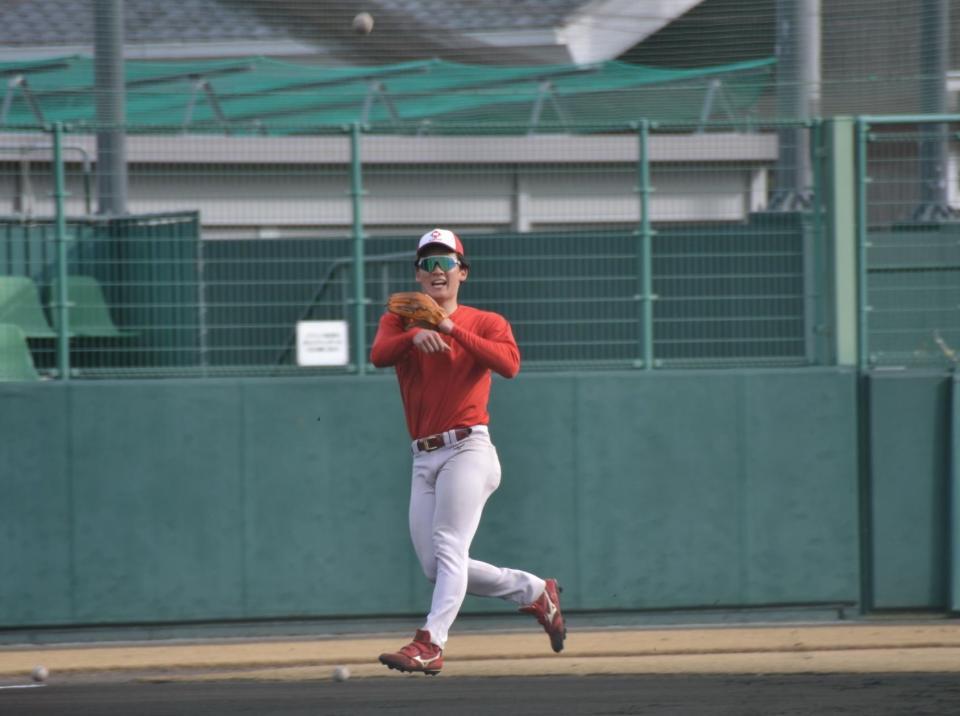 　ノックを受ける日本生命・山田健太