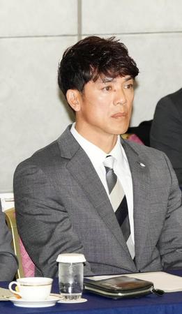 　１２球団監督会議に臨む松井監督（代表撮影）