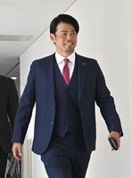 　１２球団監督会議に臨む楽天・今江監督