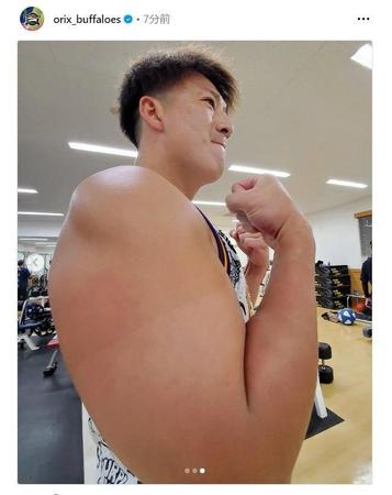 　オリックスの球団公式インスタグラム（ｏｒｉｘ＿ｂｕｆｆａｌｏｅｓ）より 