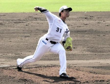 　紅白戦に登板した大谷