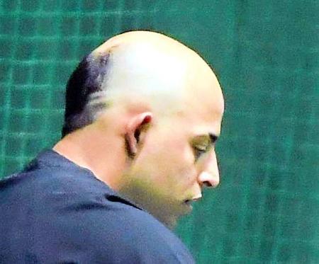 　阿部監督が「ロナウドみたいだな」と表現したオドーアのヘアスタイル（撮影・佐藤厚）