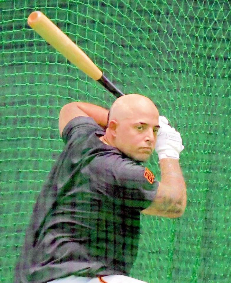 　阿部監督が「ロナウドみたいだな」と表現したオドーアのヘアスタイル（撮影・佐藤厚）