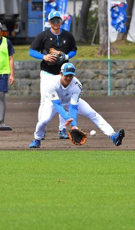 日本ハム　外野天然芝から内野の土へ“逆ノック”　エスコン対策で守備力向上へ珍練習導入