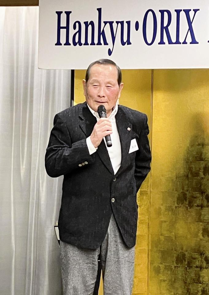 昨年のＯＢ会に出席した山口富士雄さん