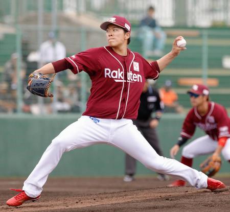 　ロッテとの練習試合に先発した早川