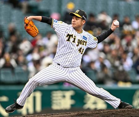 　２回１失点の阪神・大竹＝甲子園