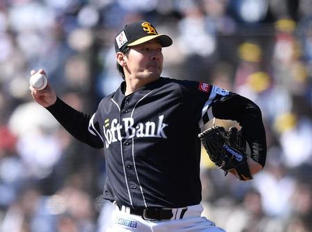 　力投する有原（撮影・開出牧）