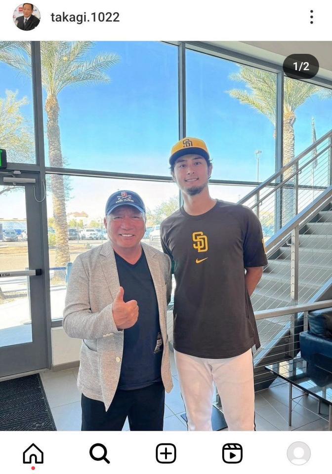 　高木豊氏のインスタグラム（ｔａｋａｇｉ．１０２２）より