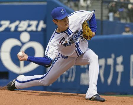 　オリックス戦に先発し、５回無失点と好投したＤｅＮＡ・中川颯＝横浜