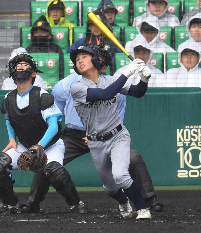 京都外大西・杉浦智陽 亡き親友の思い背負って立った夢舞台 聖地で魅せ