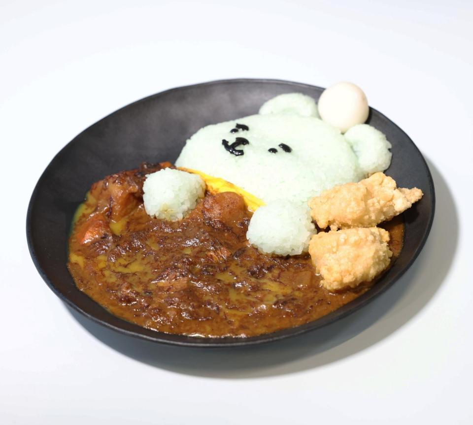 　えふたんＣＡＦＥで提供される「えふたんのおふとん和牛カレー」（撮影・中島達哉）