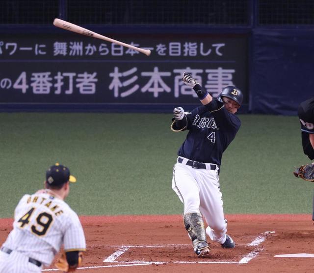 オリックス 森友哉のバットが一塁ベンチを急襲 中嶋監督がヒヤリ？で