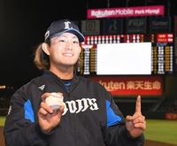 　今季初勝利を挙げた今井（撮影・佐々木彰尚）