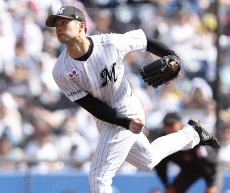 　日本ハム戦に先発した種市（撮影・中島達哉）