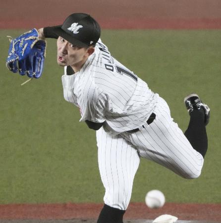 　オリックス戦に先発したロッテ・小島＝ＺＯＺＯマリン