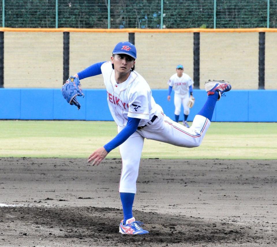 　今季初勝利を挙げた帝京大・栄