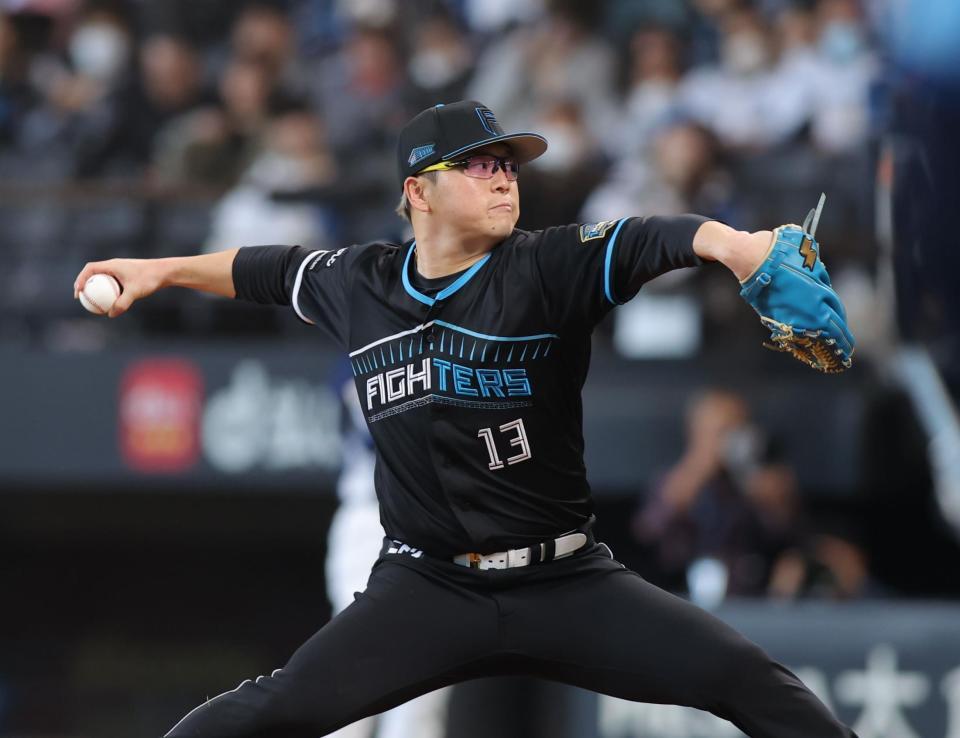 　６回、登板した生田目（撮影・中島達哉）