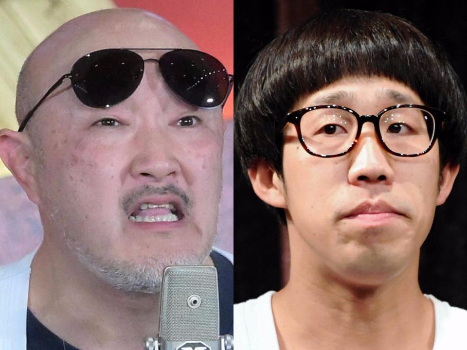 　くまだまさし（左）とひょっこりはん