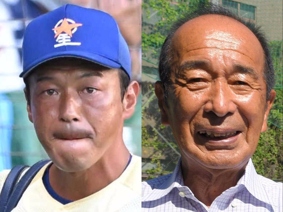 　山下智将監督（左）と山下智茂氏