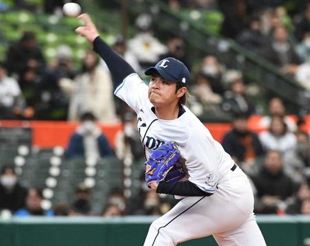 西武・甲斐野央が古巣ソフトＢ戦で今季初失点　柳田に適時二塁打浴びる