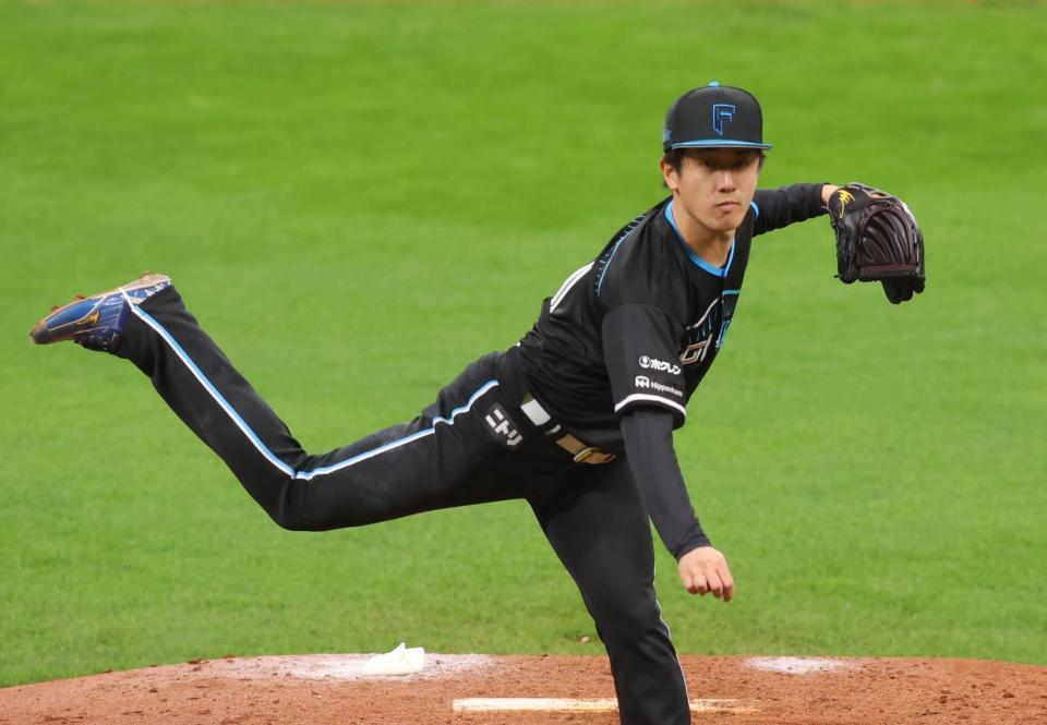 　７回、力投する北山（撮影・中島達哉）