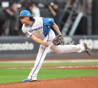 　５回、力投する伊藤（撮影・中島達哉）