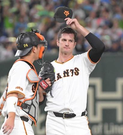 巨人投手崩壊　今季ワースト９失点　先発グリフィン４回８失点大炎上　阿部監督ファンに謝罪