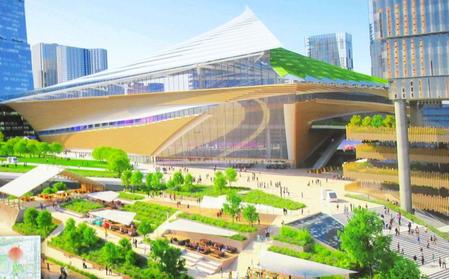 　旧築地市場（中央区）の跡地再開発事業（イメージ）