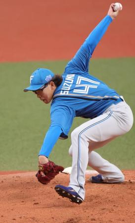 　先発で好投を見せた鈴木（撮影・坂部計介）