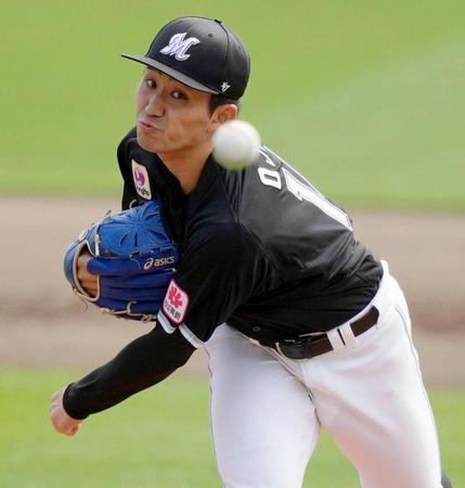 　１失点の完投で３勝目を挙げた小島