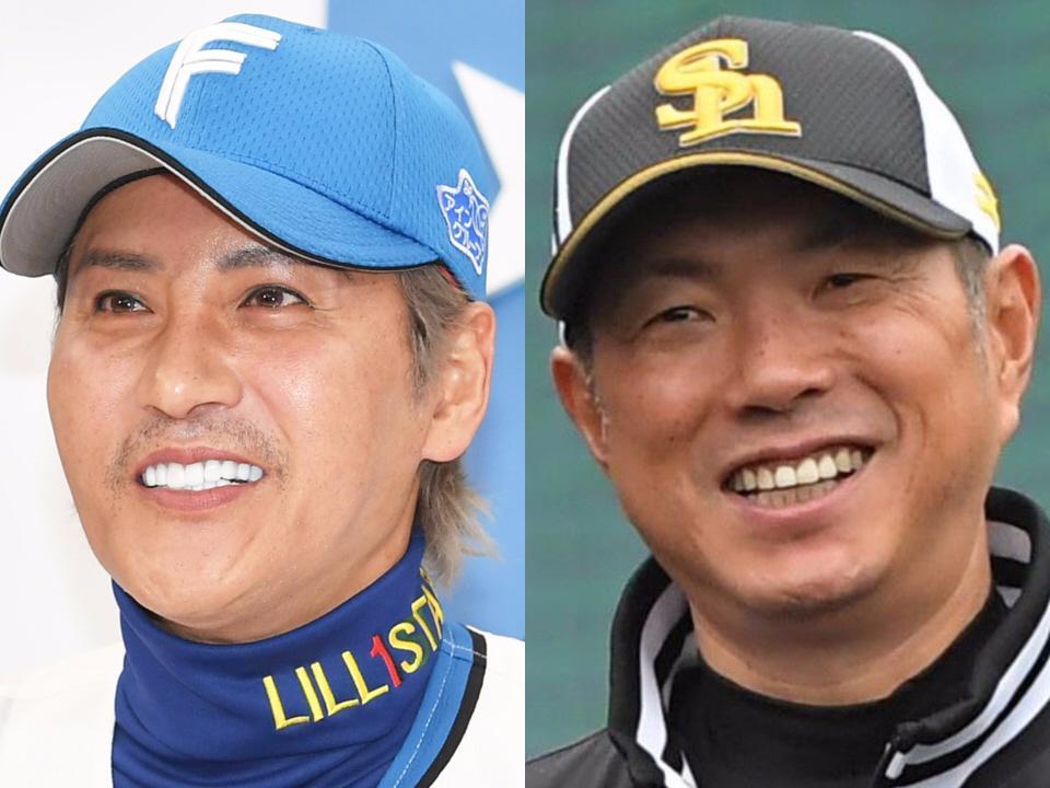 　新庄監督（左）と小久保監督