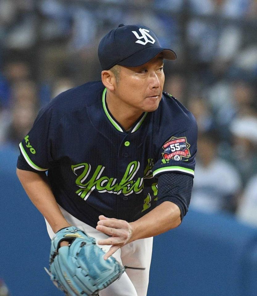 　先発し、５回２失点の石川（撮影・佐々木彰尚）