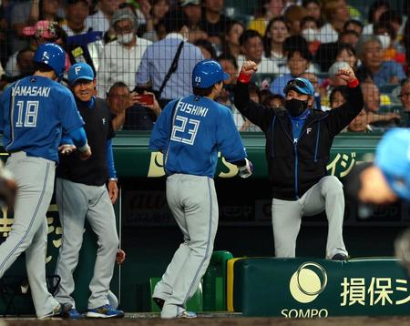 日本ハム新庄采配的中「６番ピッチャー山崎」で先制打＆７回０封　阪神に連勝で政権最多の貯金９