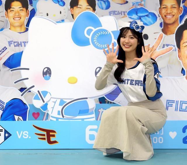 日本ハム 滝谷美夢さんがPR「“かわいい”を楽しんで」ハローキティと