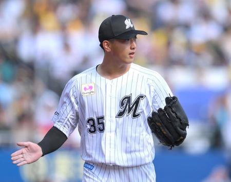 　５回無失点と好投し、初勝利の権利を得た田中晴（撮影・伊藤笙子）