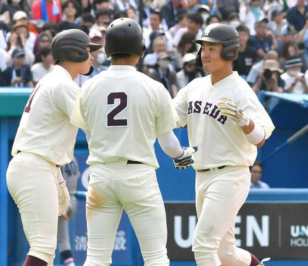 早大Ｖ王手　今秋ドラフト候補の吉納が２発！「絶対に優勝します」