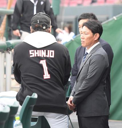 日本ハム・新庄監督「8人までOK」井端監督にチルドレン売り込み 中堅手誰がいい?に「名前は言えないんですけど2人ほど伝えました」