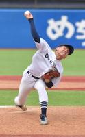 　完封勝利をあげた中京大・高木快人（撮影・持木克友）